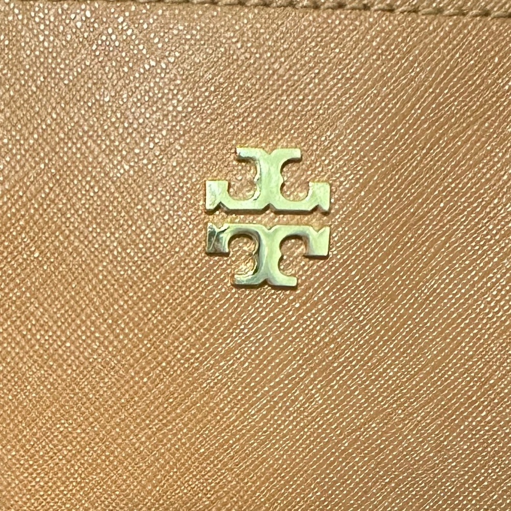Tory Burch Large Saffiano Leather York Tote in Cognac - Picture 9 of 11